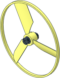 | Circuit Cubes Propeller  3 Blade 10.1 Diameter with Black Axle Joiner