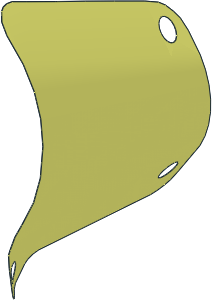 Sail 11 x  9 Trapezoidal (Formed Shape 2)