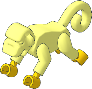 Animal Monkey (Complete, Crouching)
