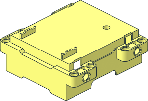 ~Electric Powered Up 2 Port Battery Box Bottom with Screw Holes