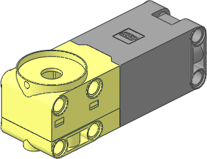Electric Powered Up Medium Angular Motor Body Assembly with Light Bluish Grey Back