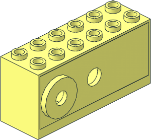 ~Motor Windup  2 x  6 x  2.333 Box with Raised Shaft Base without Axles