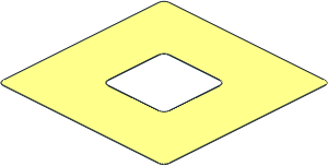 ~Sheet Plastic  6.5 x  6.5 Dualsided Adhesive Tape