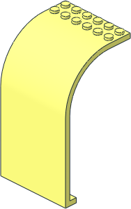 Panel  6 x  6 x  9 with Curved Top