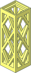 Support  2 x  2 x  5 Lattice Pillar