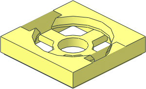 ~Magnet Holder Tile  2 x  2 - Bottom