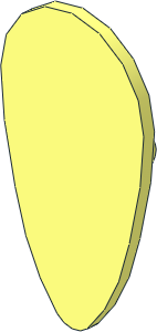 Minifig Shield Ovoid