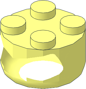 ~Minifig Head with Exaggerated Chimpanzee Features - Head