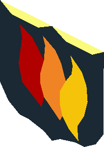~Fire Logo Shield Pattern
