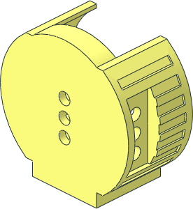 ~Electric 4.5V 3 C-Cell Battery Box Polarity Switch 2 x 4 Front
