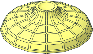 Minifig Hat Conical Asian with Curved Sides