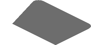 ~Sticker  0.8 x  3.1 with White Trapezoid on Grey Background Left - First Face