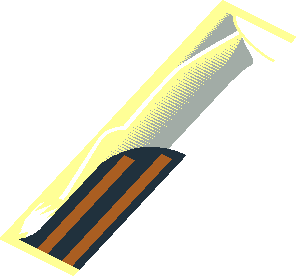 ~Windscreen  6 x  4 x  1.333 Airplane with SW Grille Pattern - Half