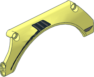 =Technic Panel 15 x  2 x  5 Mudguard Arched with Vent Grid Right Pattern