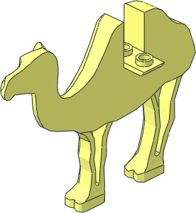 ~Animal Camel Body Half - Right Side without Patternable Area