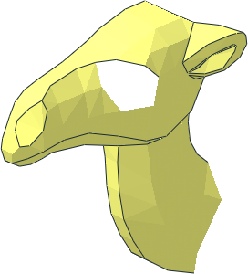 ~Animal Camel Head Half - without Patternable Area