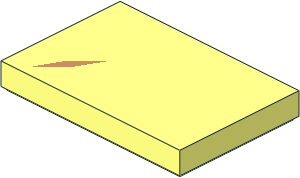 Tile  2 x  3 with Nougat Diamond Pattern