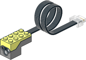 Electric Power Functions 2.0 Boost Colour & Distance Sensor with Coiled Cable
