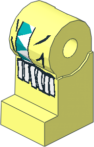 Minifig Leg Right with Dark Turquoise/White Triangles, White Fringe Pattern