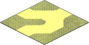 Baseplate 50 x 50 Road 3-way Curve