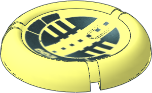 Constraction Disc  5 x  5 Projectile with Bionicle Kanoka 663 Onu-Metru Pattern