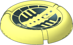 Constraction Disc  5 x  5 Projectile with Bionicle Kanoka 677 Onu-Metru Pattern