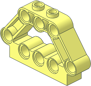 Technic Brick  5 x  3 x  1 with  8 Pegholes and  2 Studs