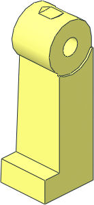 Minifig Leg Right Long with Open Hole