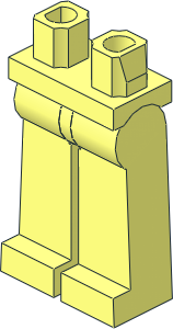 Minifig Hips and Legs Long with Open Hole