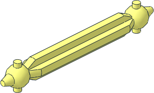 Technic Wheel Spindle Axle Driver Bar  5L