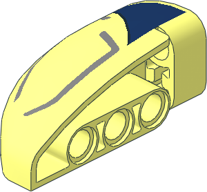 Technic Panel  5 x  3 x  2 Corner Right with Ford GT Headlight Pattern