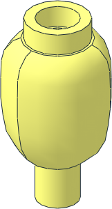 Plant Root Vegetable with Stud and Bar