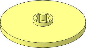 Technic Disc  3 x  3 with Axlehole