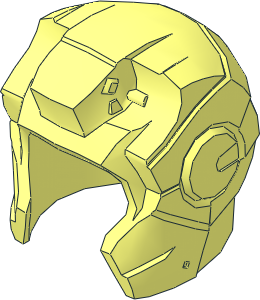Minifig Helmet Iron Man