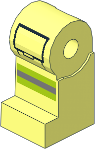 Minifig Leg Right with Reflective Stripes and Black Pocket Outline Pattern