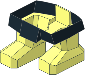 ~Figure Troll Body Legs and Black Skirt Pattern