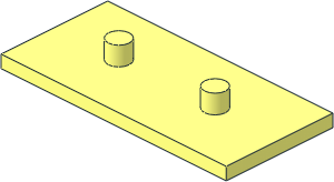 ~Train Brick  2 x  4 x  1.333 Sliding Wheel Block - Cover