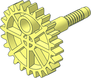 ~Technic Gear 24 Tooth with Peghole and Shaft