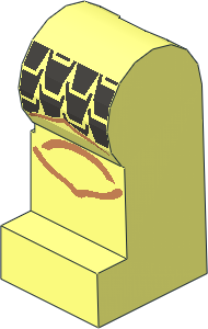 Minifig Leg Left with Scale Mail Pattern