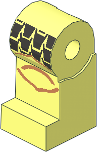 Minifig Leg Right with Scale Mail Pattern