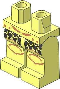 Minifig Hips and Legs with Scale Mail Pattern