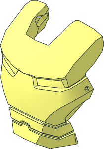 Minifig Helmet Visor Iron Man