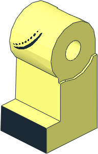 Minifig Leg Right with Black Pocket and Seam Pattern