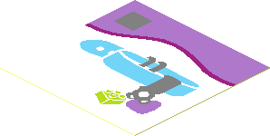 Sticker  1.9 x  1.9 with Dog Collar with Heart and Brick