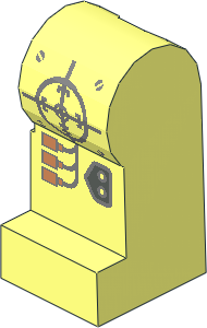 Minifig Leg Left with Insectoids Robot Pattern (Needs Work)