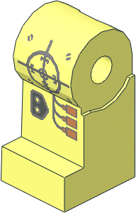 Minifig Leg Right with Insectoids Robot Pattern