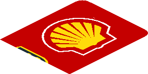 ~Sticker  0.8 x  4.0 with Logos on Red Background Right - First Face