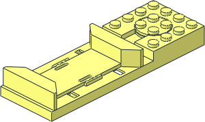 Monorail Track Switch Base at Left