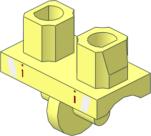 Minifig Hips with White Stripes Pattern