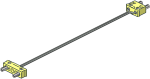 Electric Cable Grey with Plugs (Type 4) Twin Extra-Wide/Normal